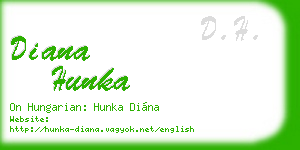 diana hunka business card